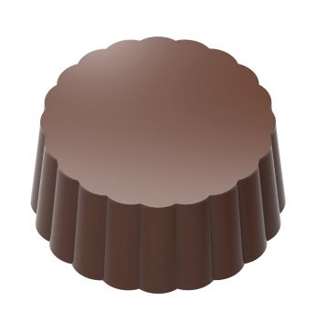 Chocolate World Round Magnetic Chocolate Mould for Transfers